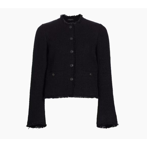 NEW! RAG & BONE Carmen Cotton-Blend Tweed Crop Jacket - Picture 1 of 8